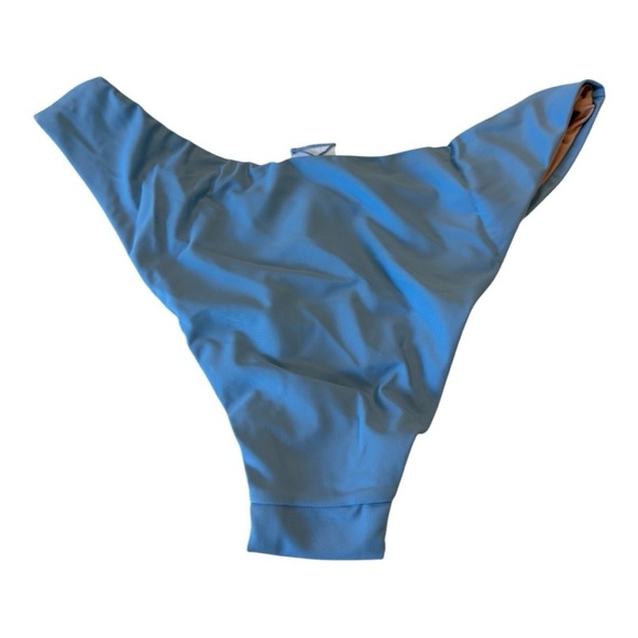 J. Crew Blues Bundle Curved-Waist Cheeky Bikini Bottom  High-Cut Leg Medium NEW - Picture 15 of 16
